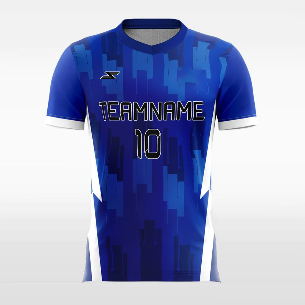 Blue Mosaic - Customized Men's Sublimated Football Jersey