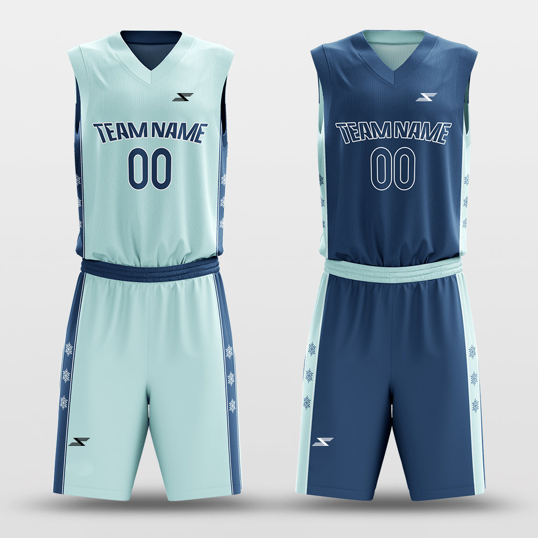 Snowflake - Customized Reversible Sublimated Basketball Set