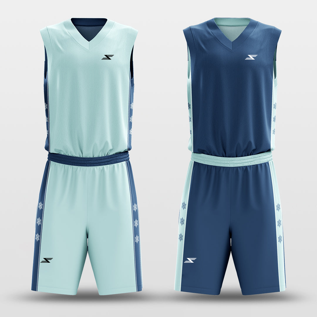 Snowflake - Customized Reversible Sublimated Basketball Set