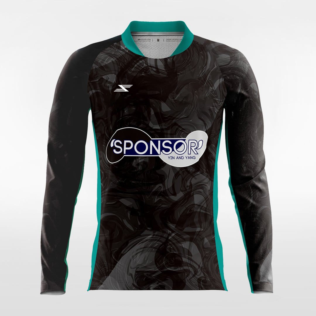 YIN AND YANG - Customized Men's Sublimated Long Sleeve Football Jersey