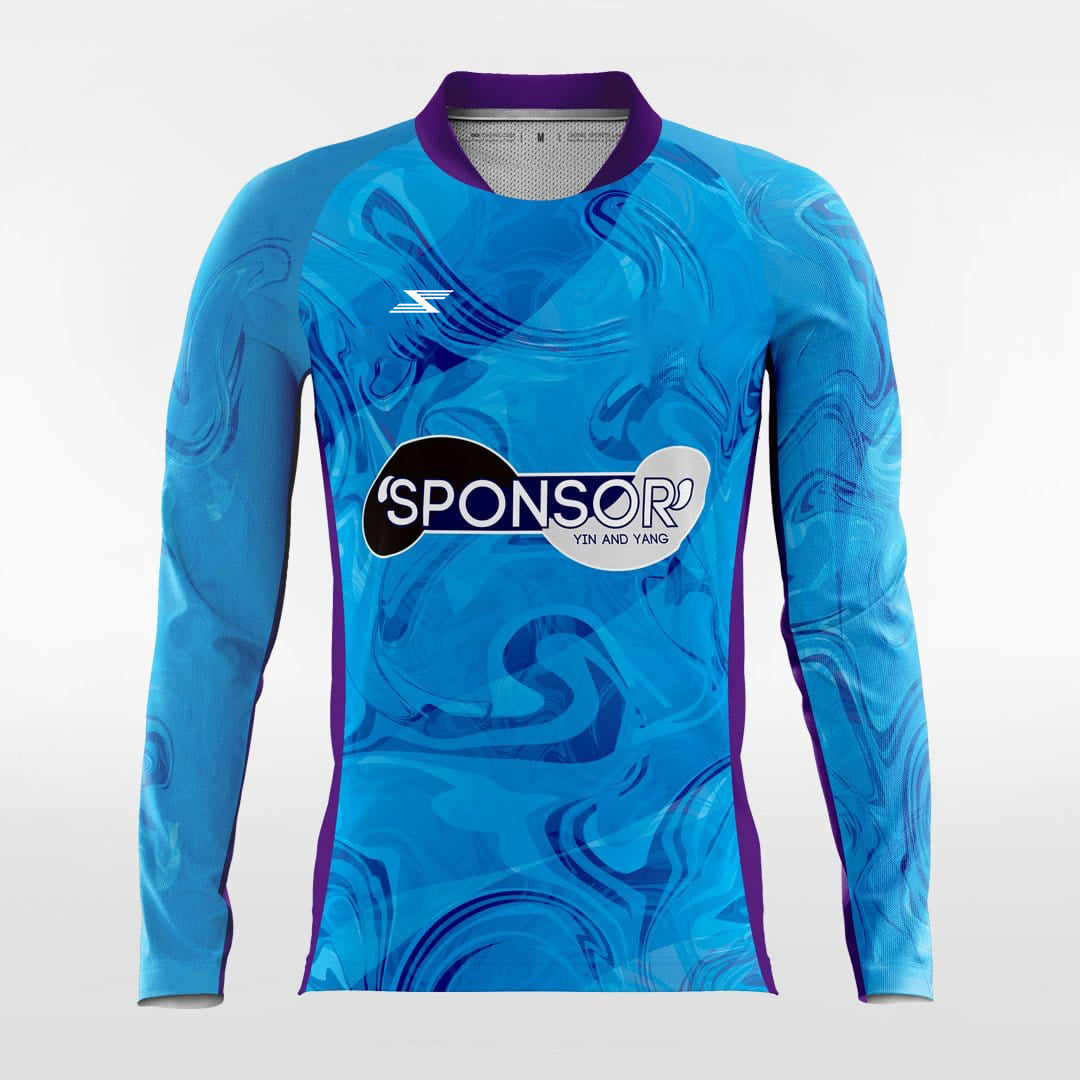 YIN AND YANG - Customized Men's Sublimated Long Sleeve Football Jersey