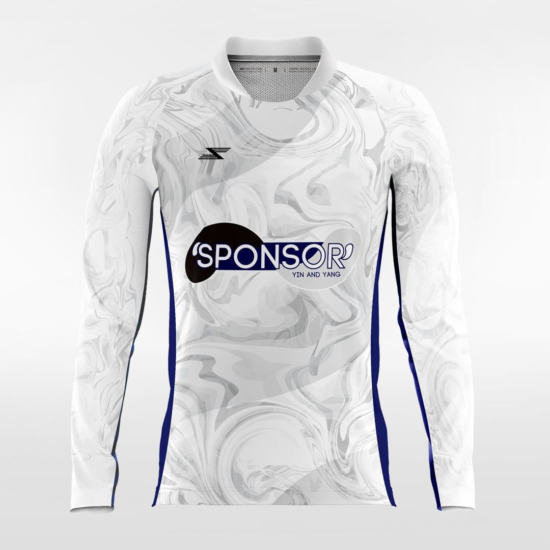 YIN AND YANG - Customized Men's Sublimated Long Sleeve Football Jersey