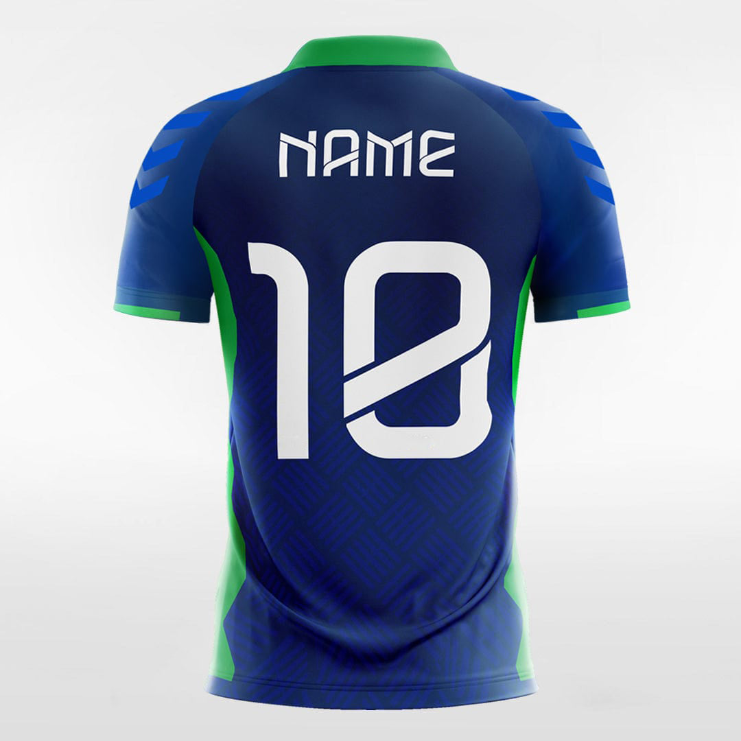 Cerulean - Customized Men's Sublimated Football Jersey