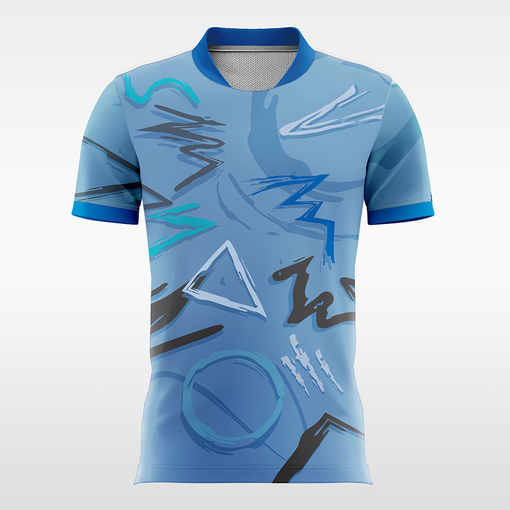 Geometric-figure-Customized Men's Sublimated Football Jersey