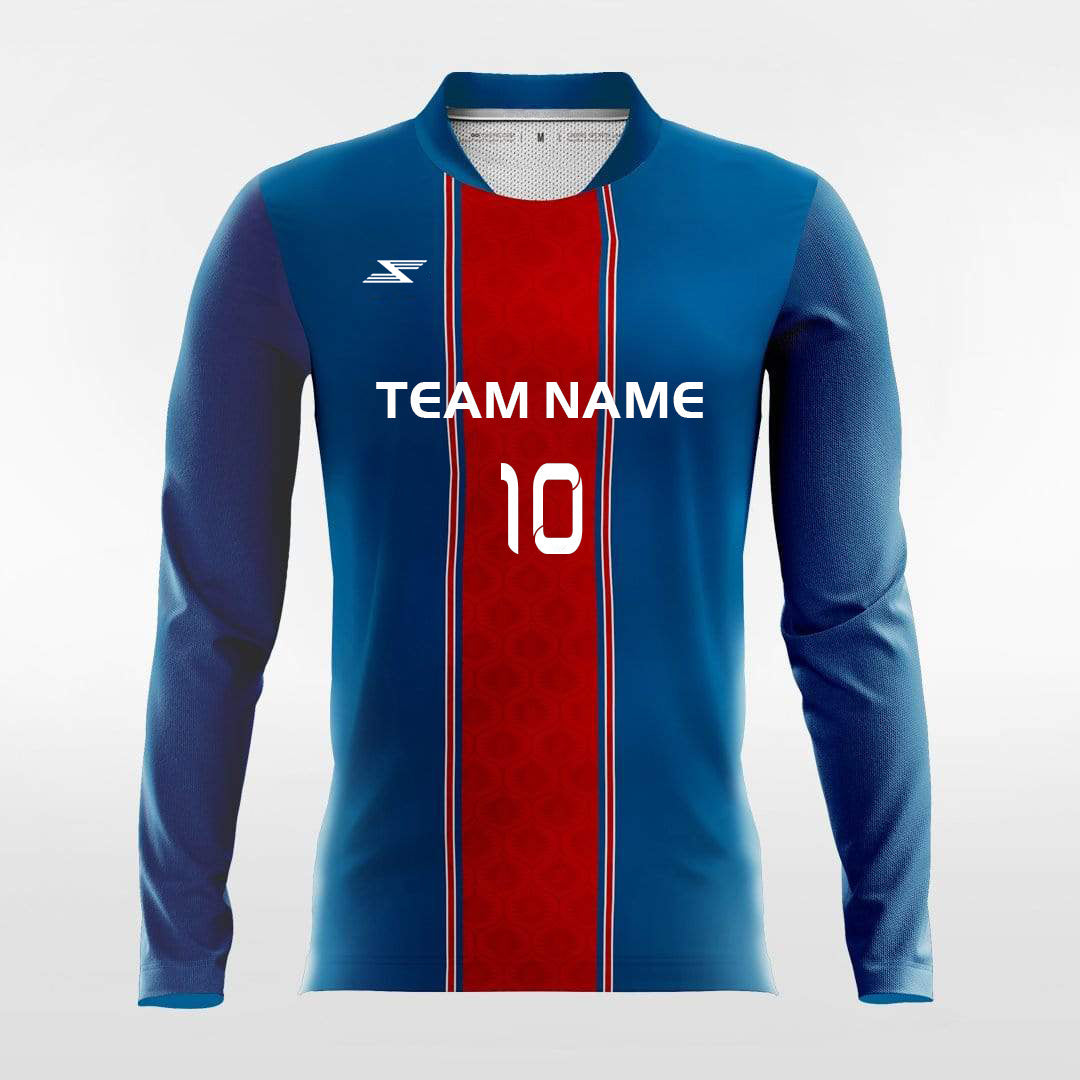 Apollo - Customized Men's Sublimated Long Sleeve Football Jersey
