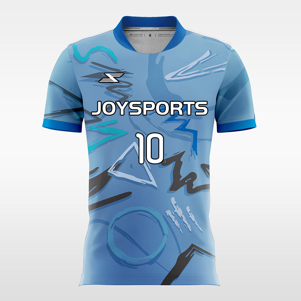 Geometric-figure-Customized Men's Sublimated Football Jersey