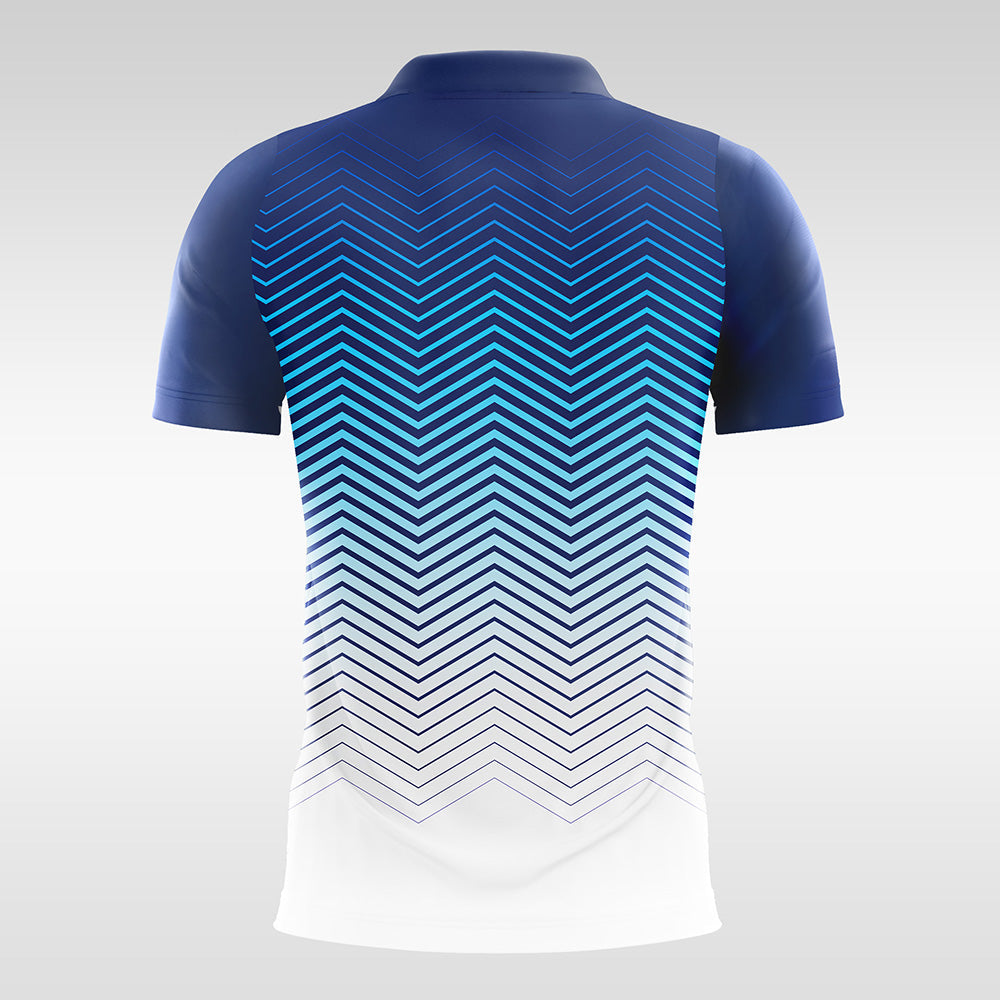 Waves-Customized Men's Sublimated Football Jersey