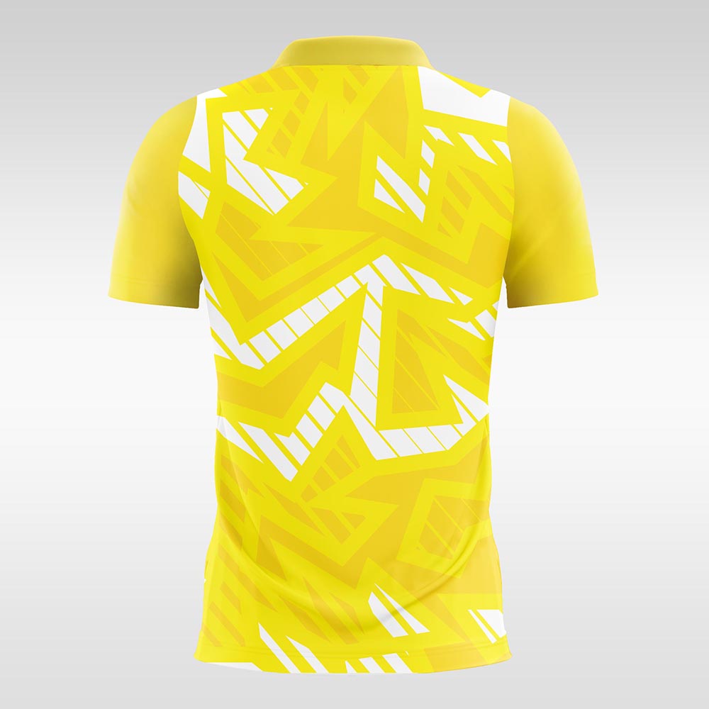 Sprouting-Yellow-Customized Men's Sublimated Football Jersey