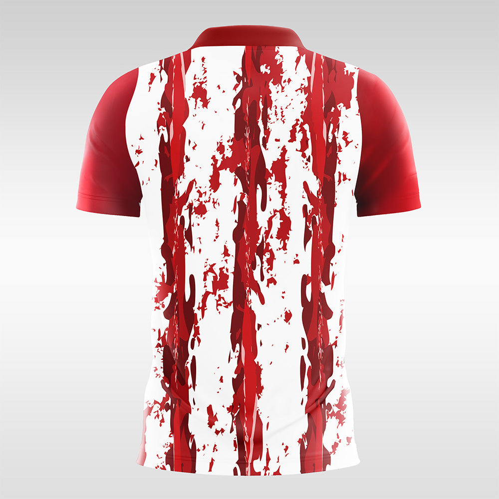 Crimson-Lotus-Men’s Sublimated Football Jersey