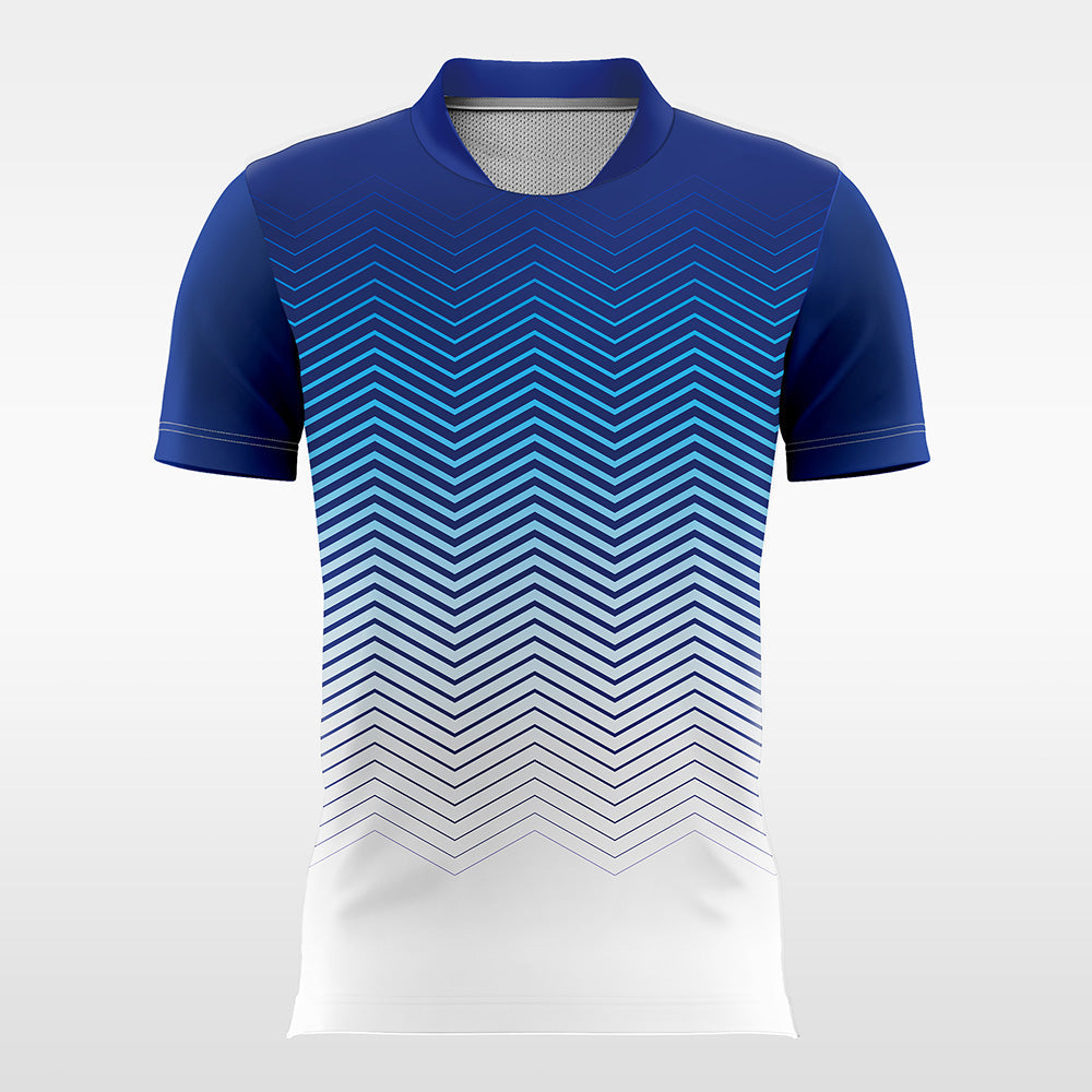 Waves-Customized Men's Sublimated Football Jersey