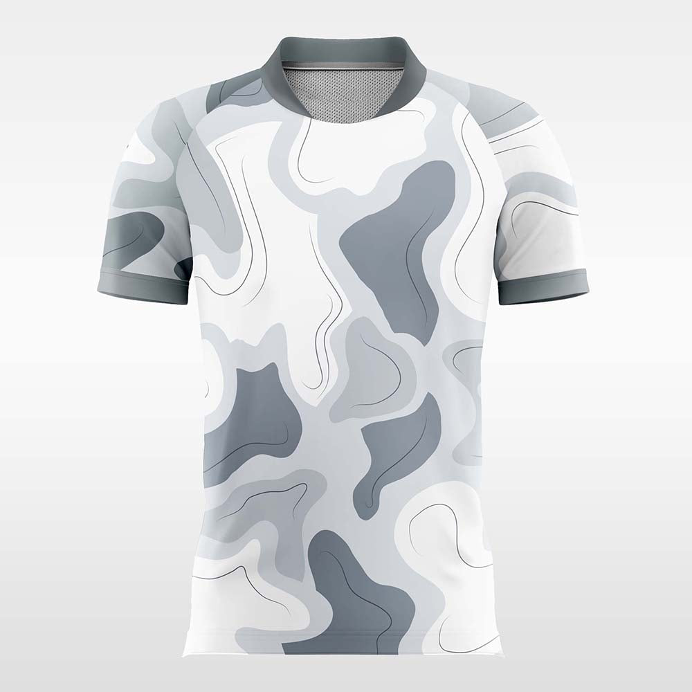 Variegatedsnow-Customized Men's Sublimated Football Jersey