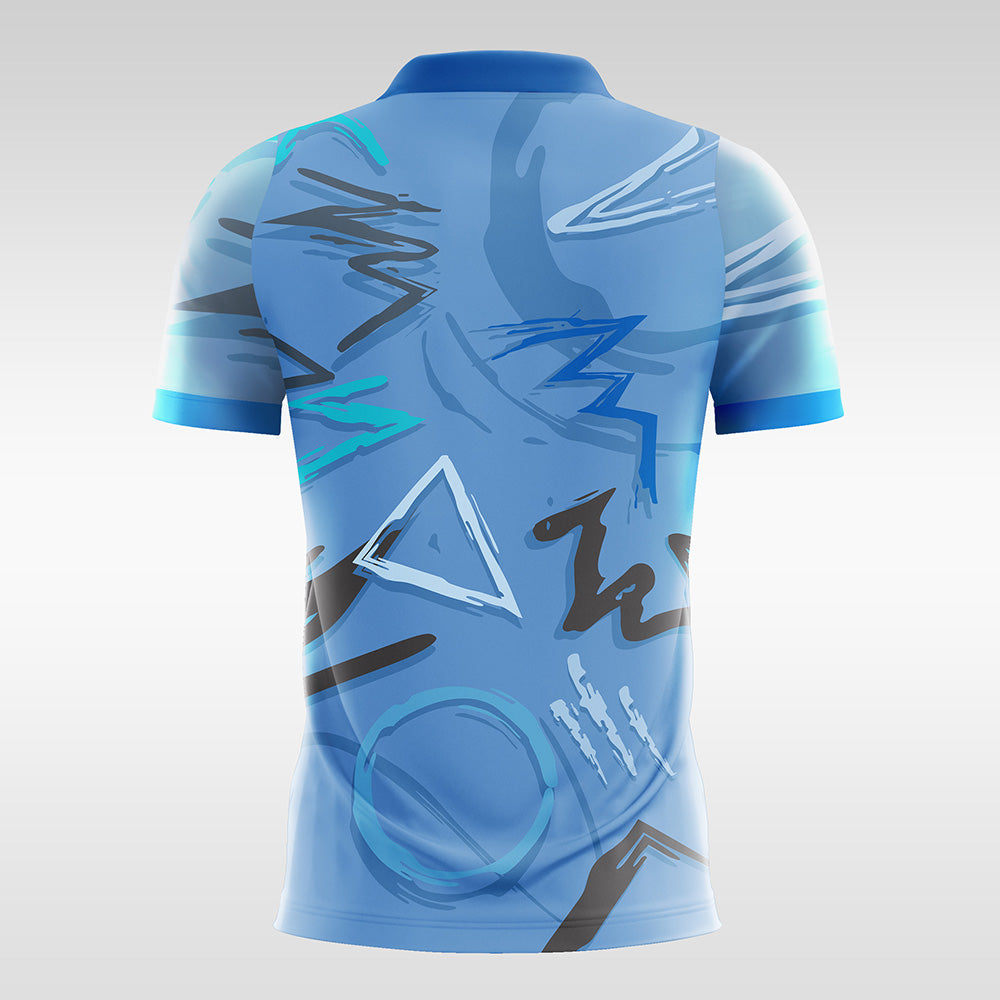 Geometric-figure-Customized Men's Sublimated Football Jersey