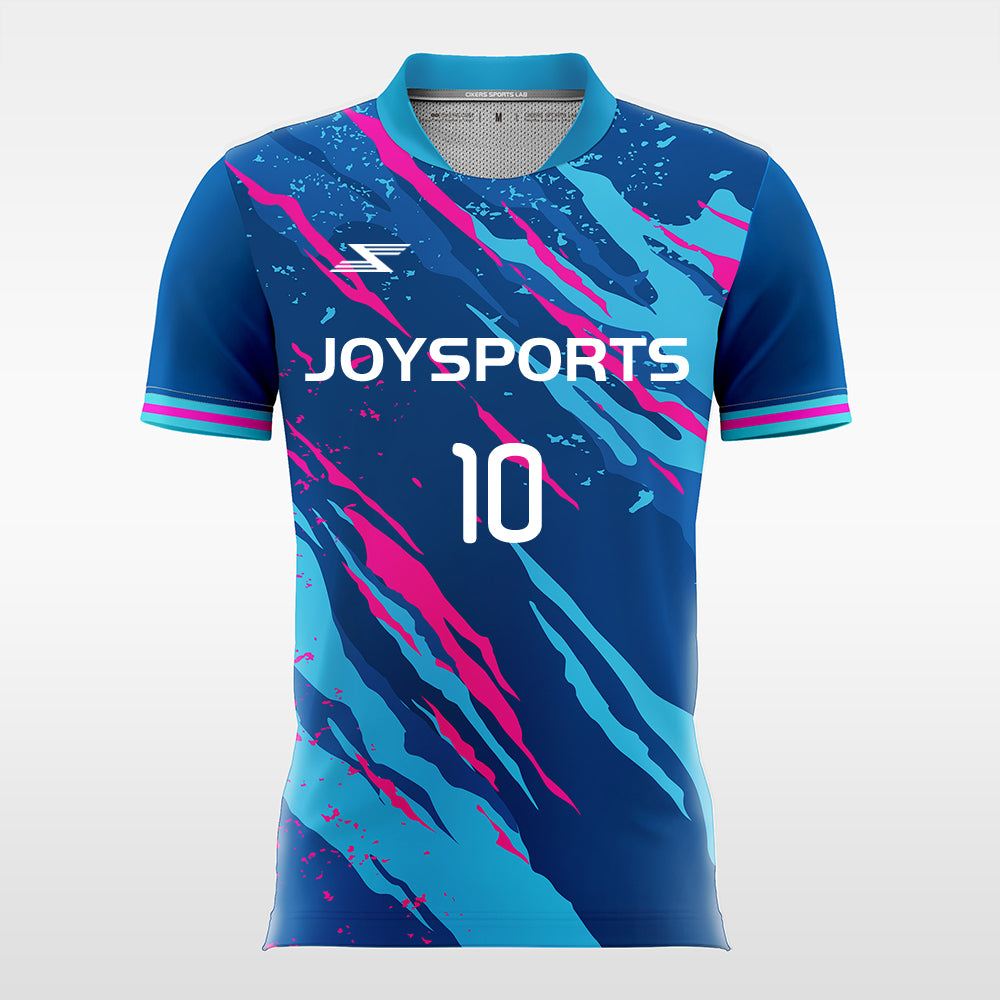 Azure-Sky-Men’s Sublimated Football Jersey