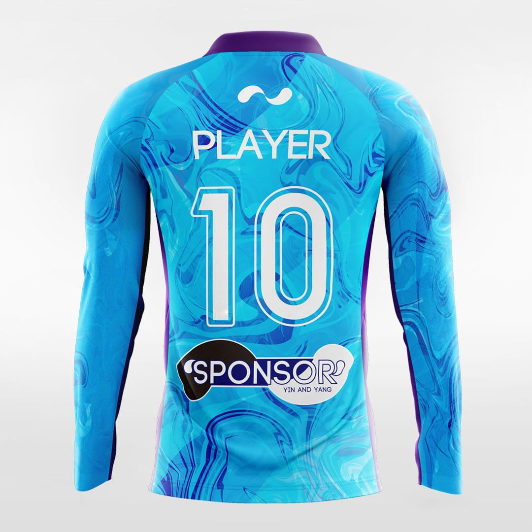 YIN AND YANG - Customized Men's Sublimated Long Sleeve Football Jersey