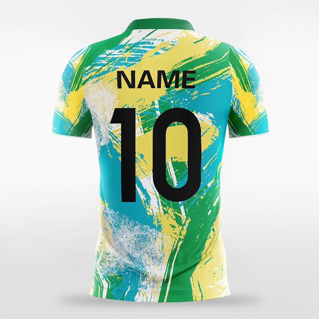 Pop-Camouflage5-Customized Men's Sublimated Football Jersey