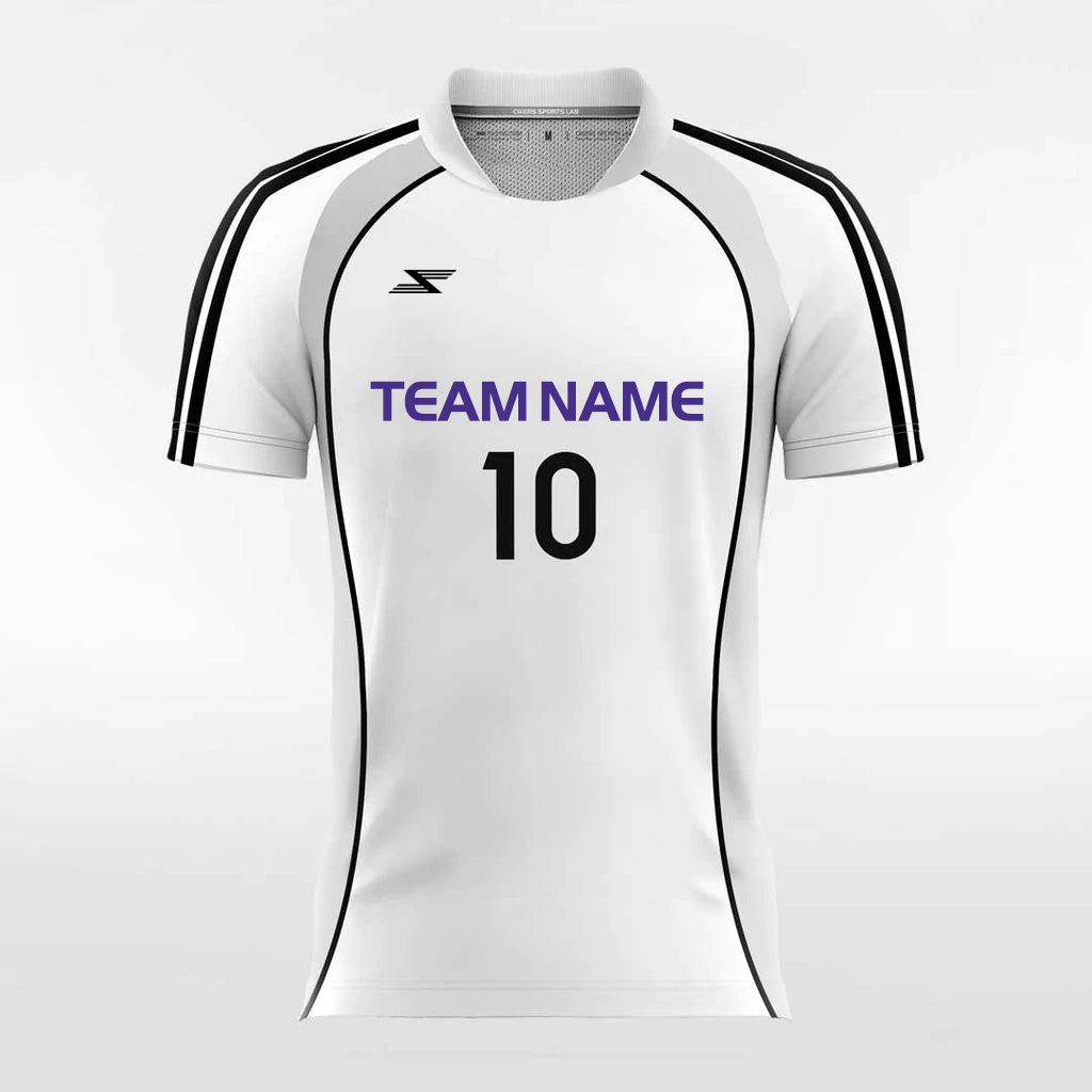 Classic White - Customized Men's Sublimated Football Jersey