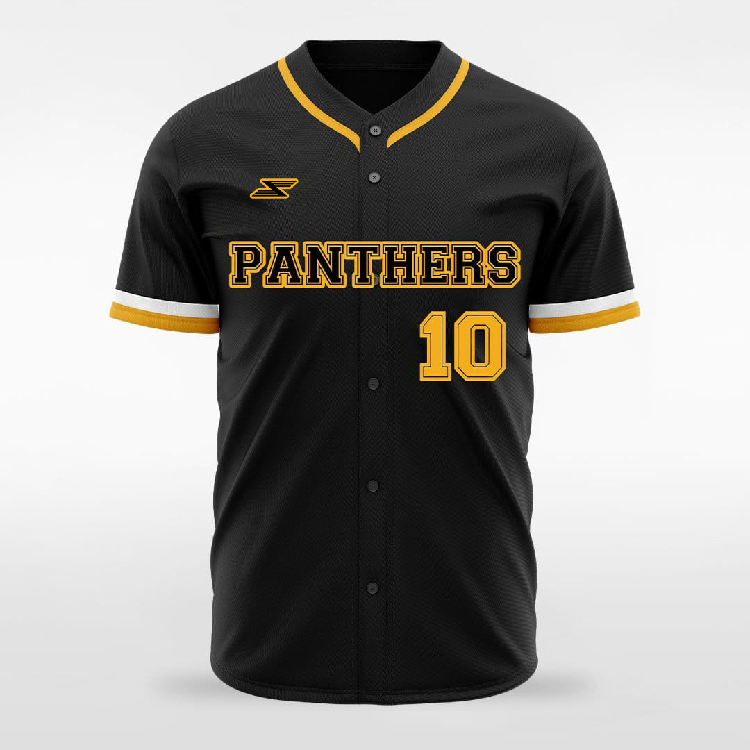Dark Knight - Customized Men's Sublimated Full-Button Baseball Jersey