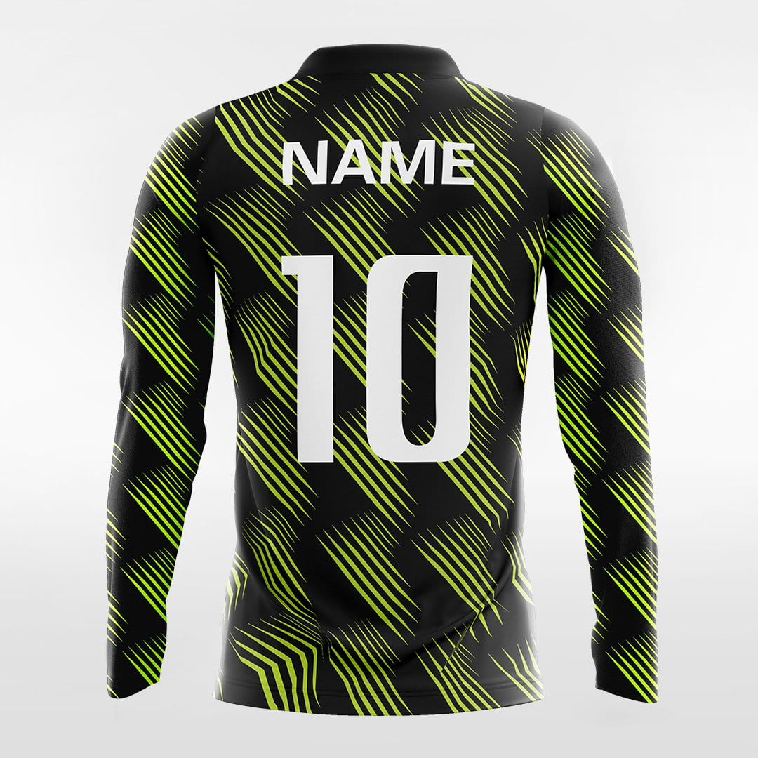 Retro 1 - Customized Men's Sublimated Long Sleeve Football Jersey