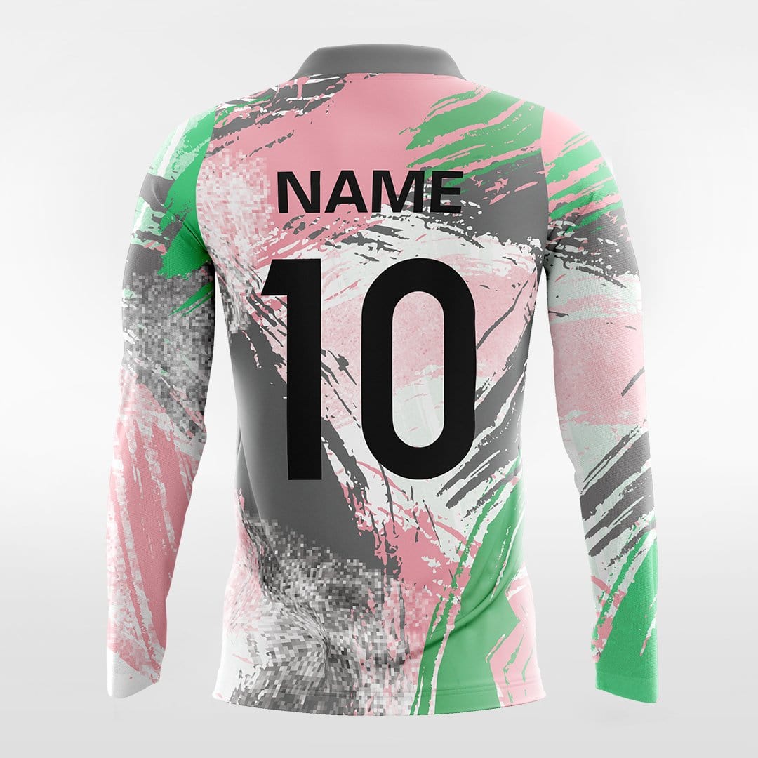 Pop Camouflage 5 - Customized Men's Sublimated Long Sleeve Football Jersey