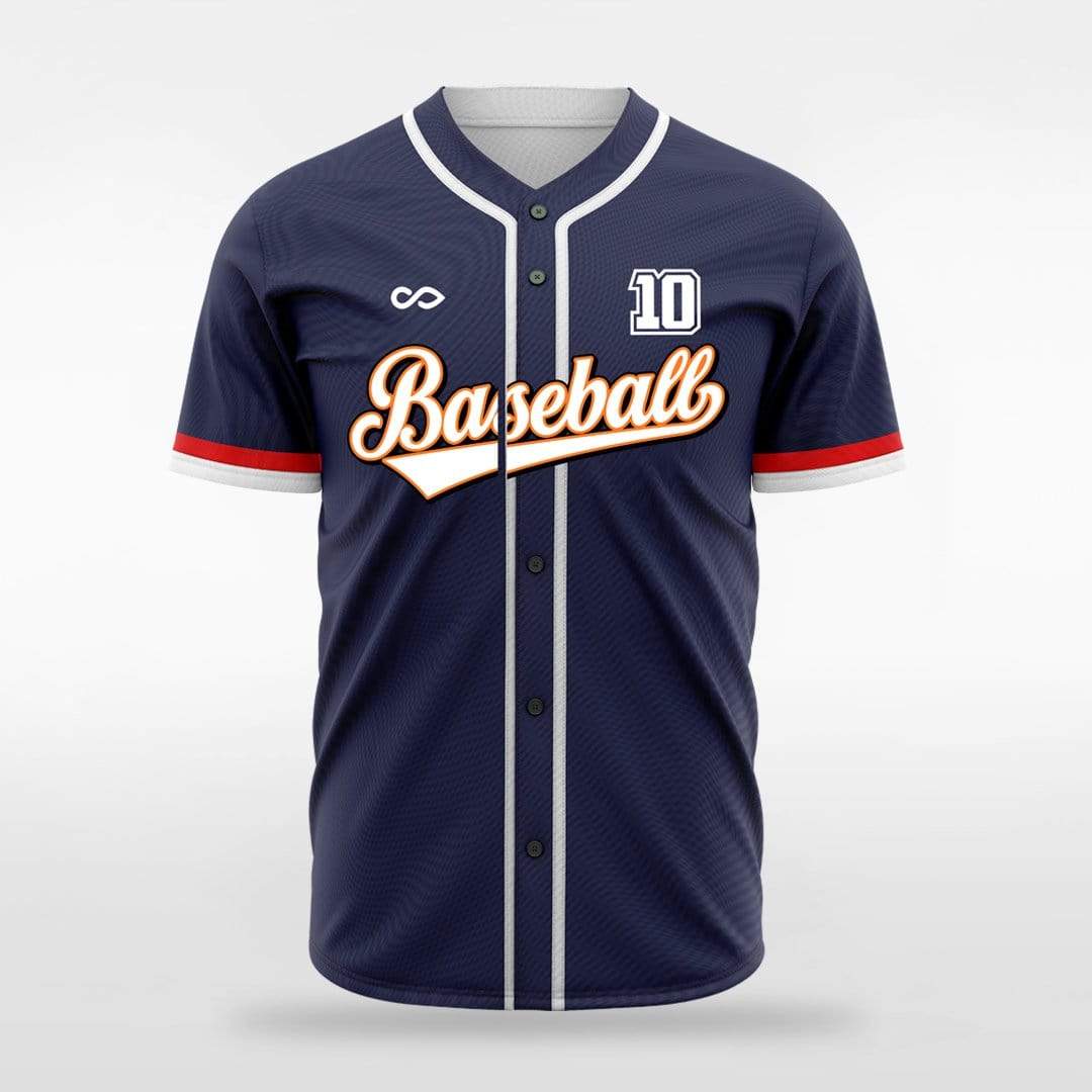 Classic Colors - Customized Men's Sublimated Full-Button Baseball Jersey