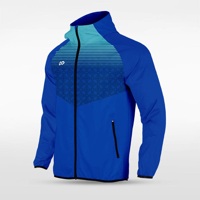 Historic Greek - Customized Men's Sublimated Full-Zip Waterproof
