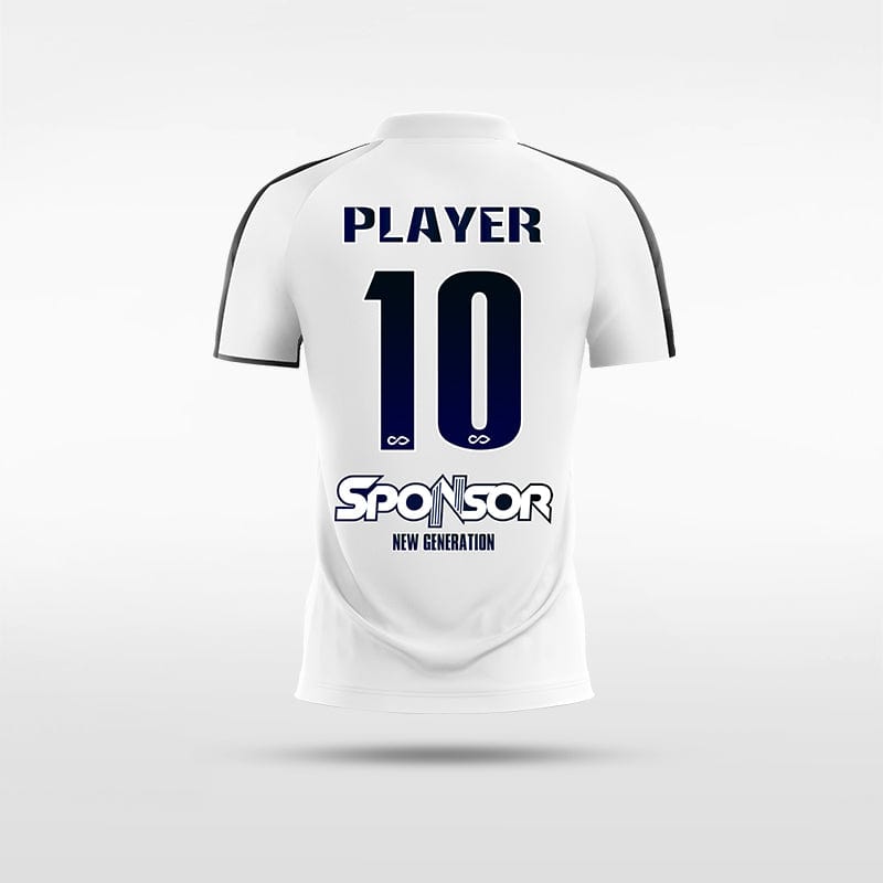 Classic White - Customized Kid's Sublimated Football Jersey