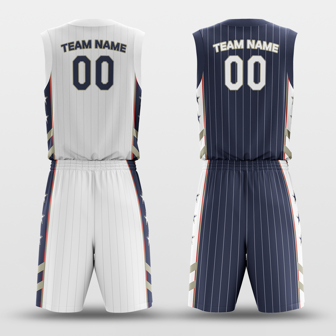 Battleship - Customized Reversible Sublimated Basketball Set