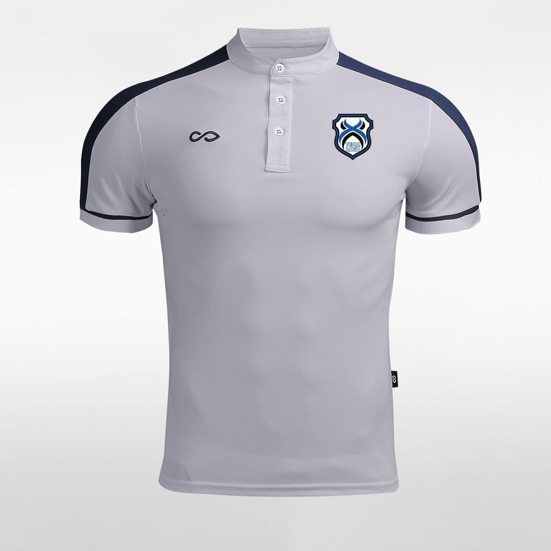 Adult Stand Collar Polo Shirt