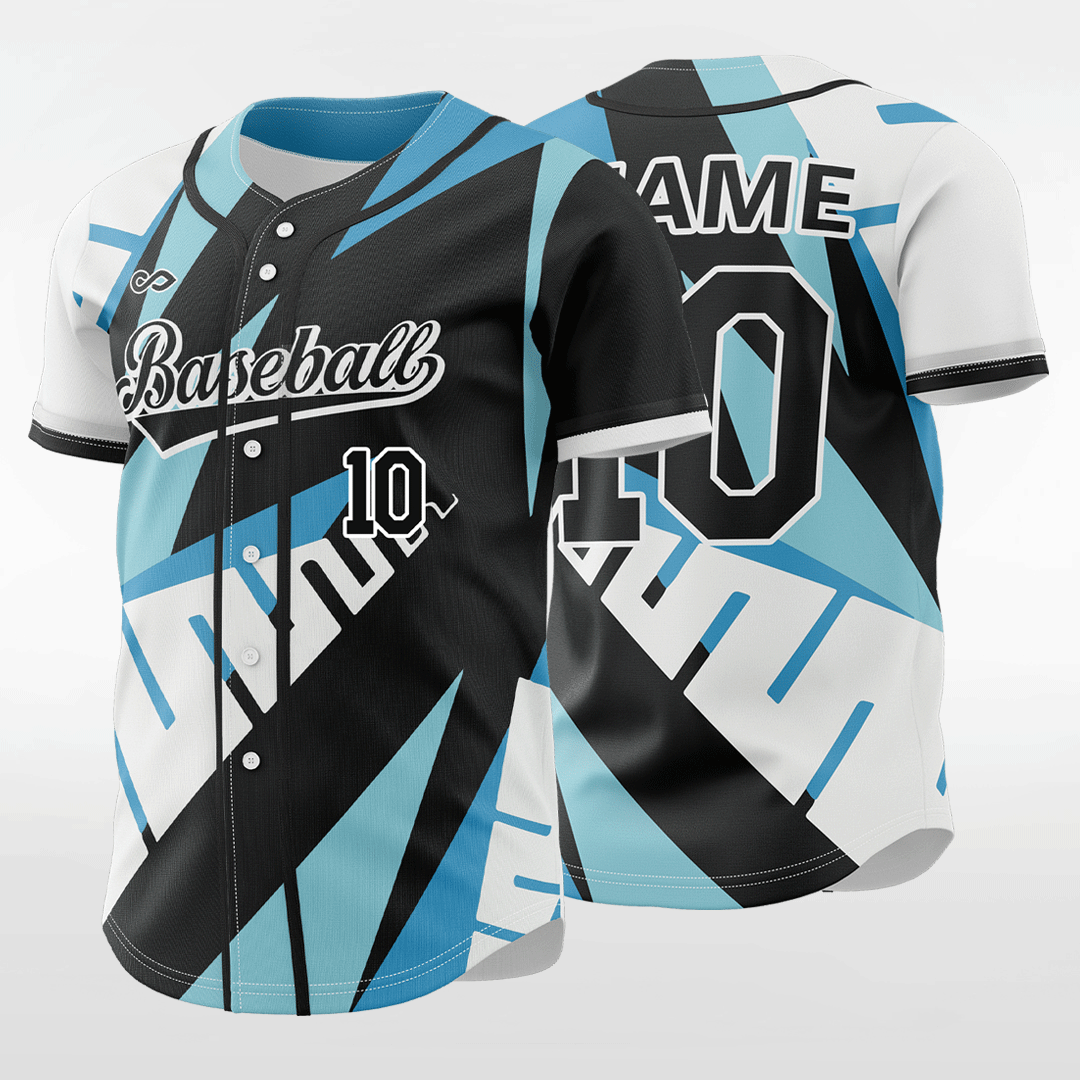 Top Speed - Customized Men's Sublimated Button Down Baseball Jersey