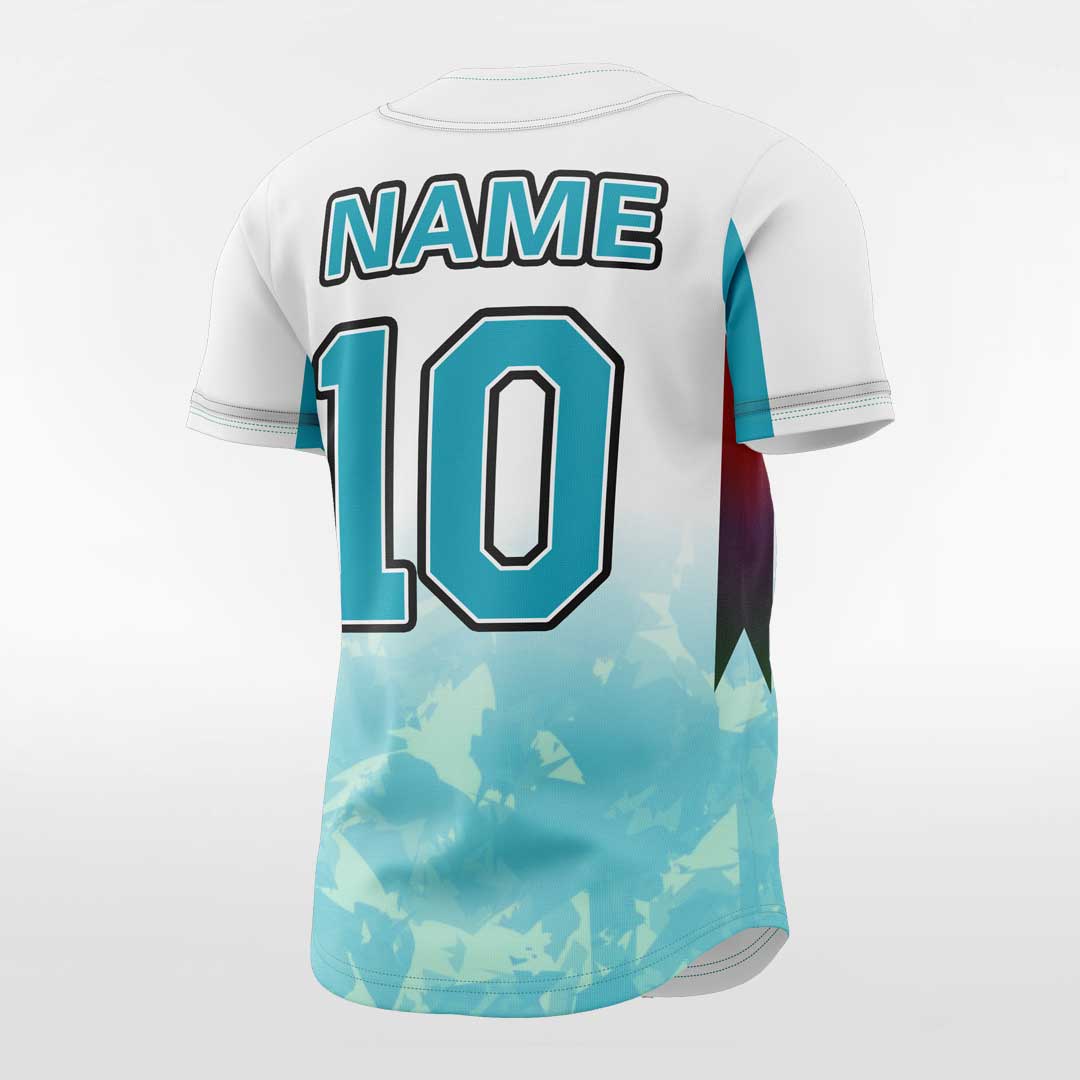 Tree Shadows - Customized Men's Sublimated Button Down Baseball Jersey