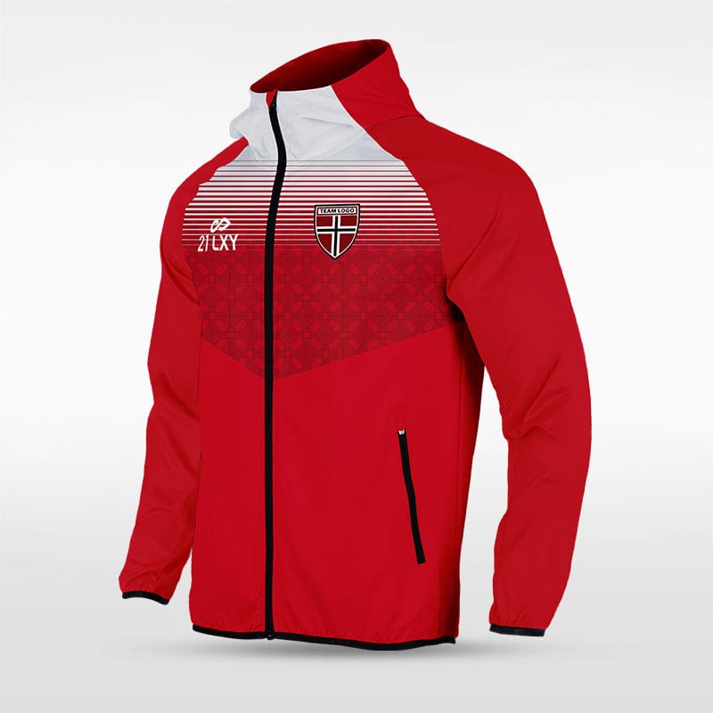 Historic Greek - Customized Men's Sublimated Full-Zip Waterproof