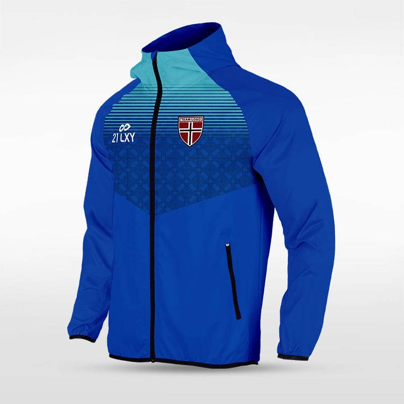 Historic Greek - Customized Men's Sublimated Full-Zip Waterproof