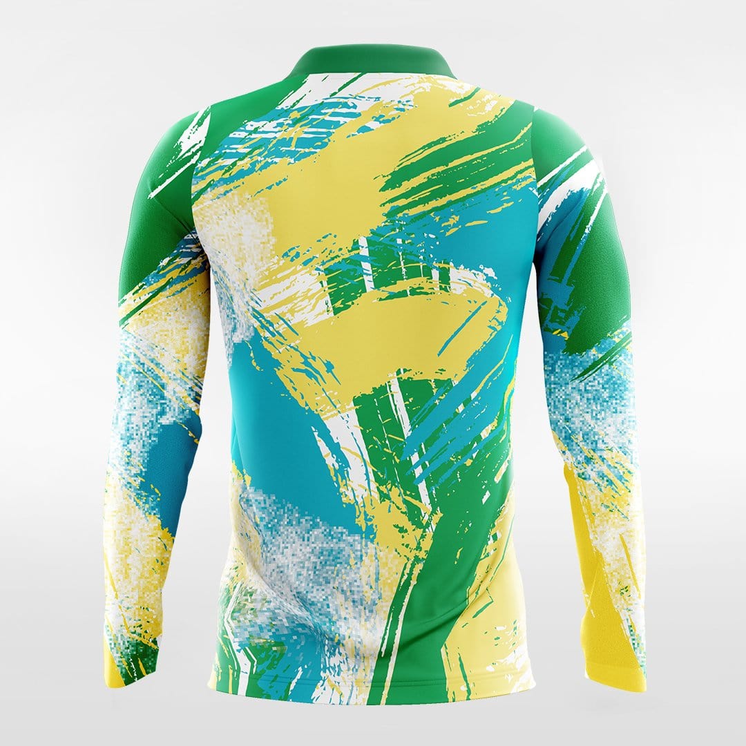Pop Camouflage 5 - Customized Men's Sublimated Long Sleeve Football Jersey