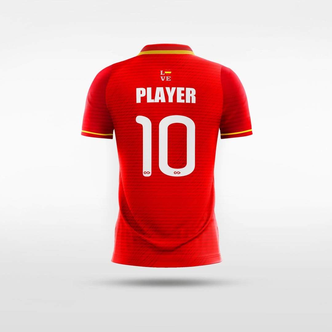 Team Spain - Customized Kid's Sublimated Football Jersey