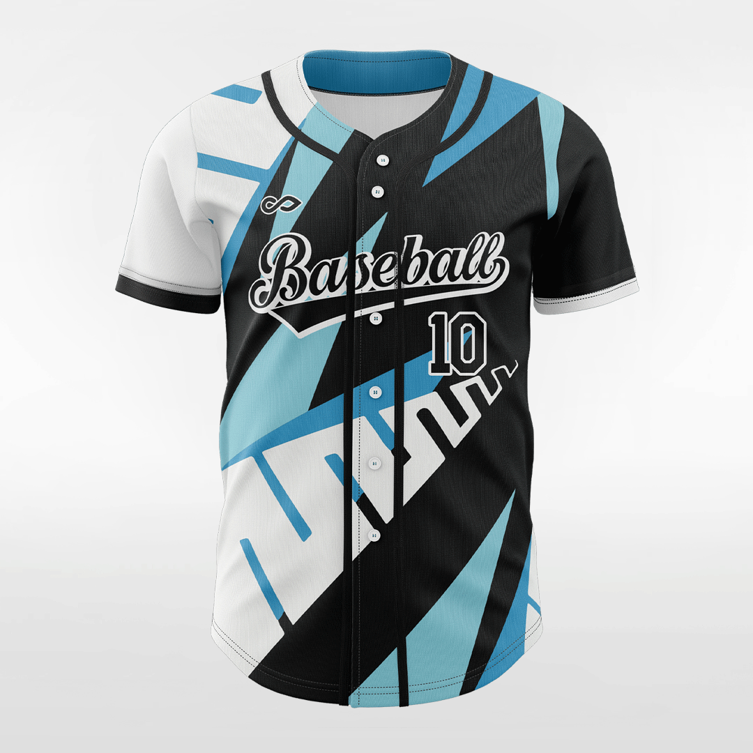 Top Speed - Customized Men's Sublimated Button Down Baseball Jersey