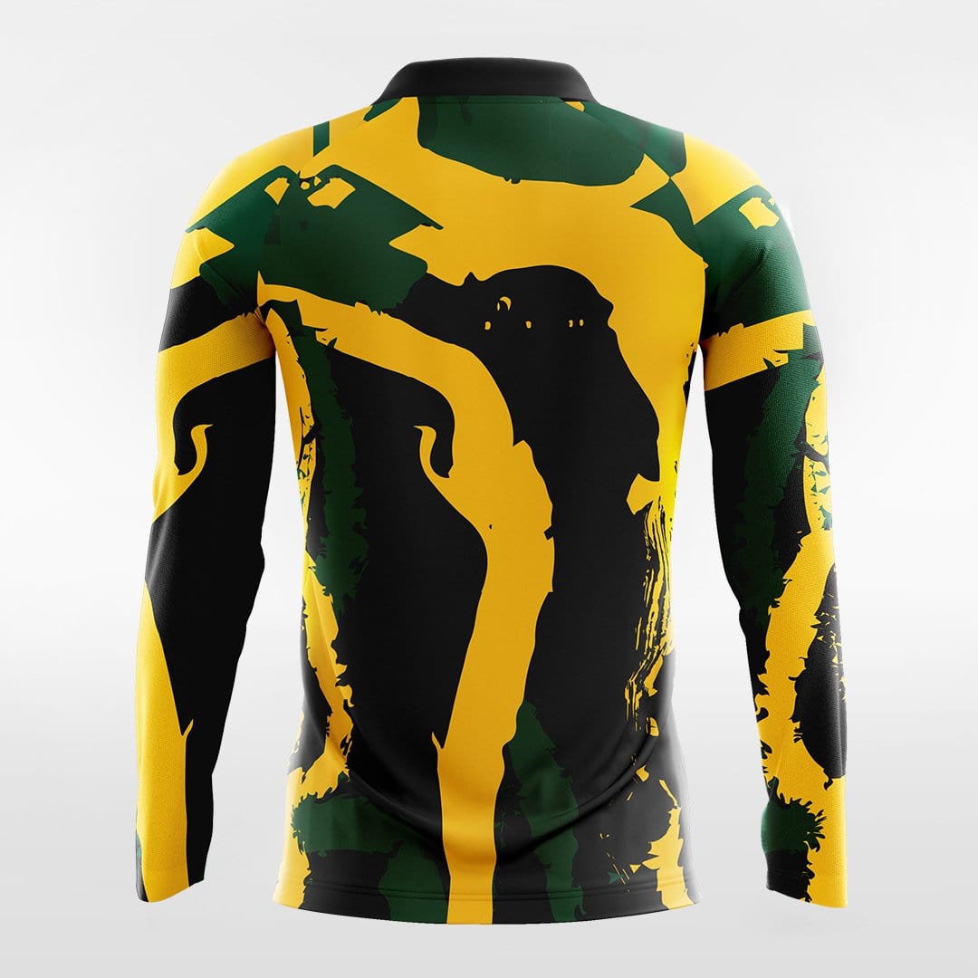 Pop Camouflage 1 - Customized Men's Sublimated Long Sleeve Football Jersey