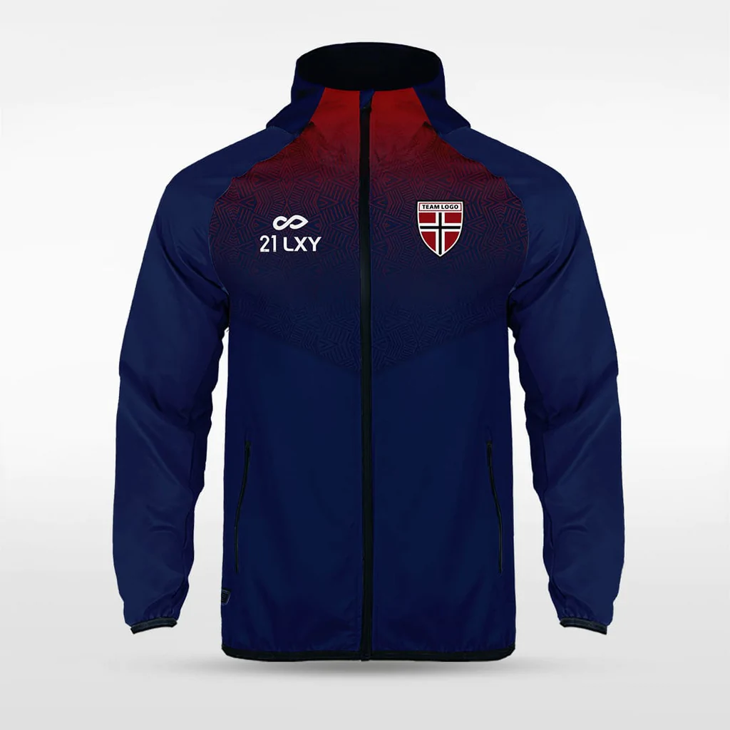Historic Maya - Customized Men's Sublimated Full-Zip Waterproof