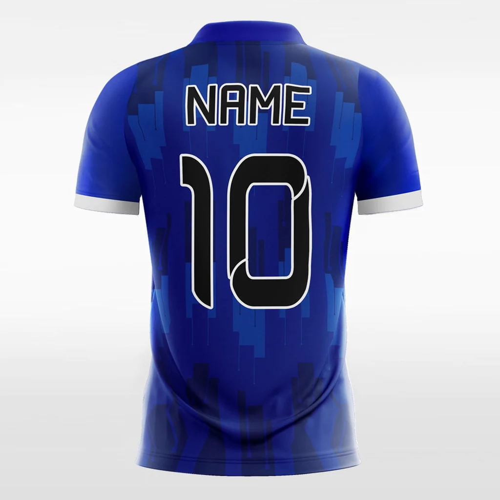 Blue Mosaic - Customized Men's Sublimated Football Jersey