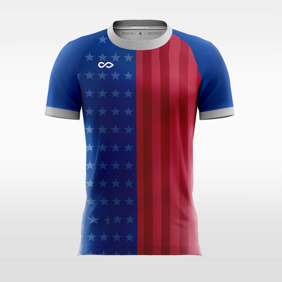 Double Faced 4 - Customized Men's Sublimated Football Jersey