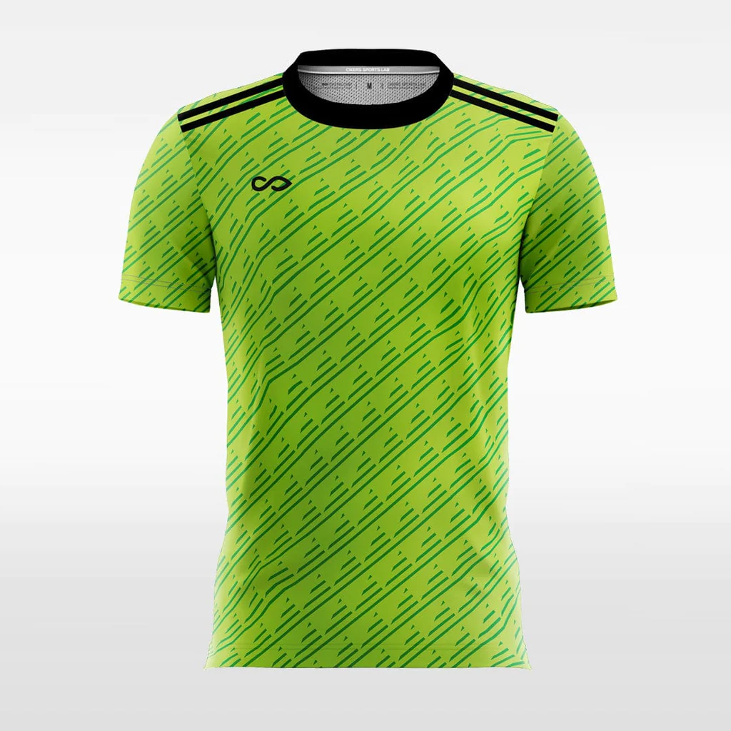 Green Graphic - Customized Men's Sublimated Football Jersey
