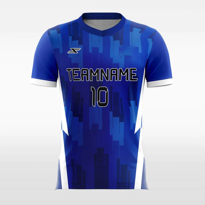 Blue Mosaic - Customized Men's Sublimated Football Jersey