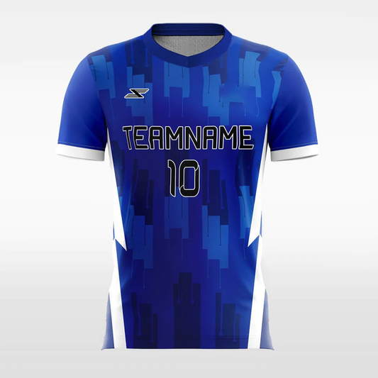 Blue Mosaic - Customized Men's Sublimated Football Jersey