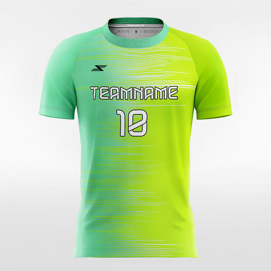 Afterimage - Customized Men's Fluorescent Sublimated Football Jersey