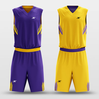 Crystal - Customized Reversible Sublimated Basketball Set