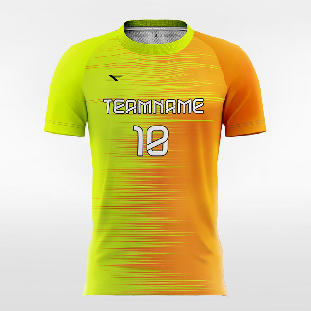 Afterimage - Customized Men's Fluorescent Sublimated Football Jersey