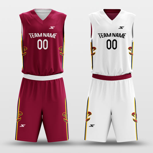 Classic55 - Customized Reversible Sublimated Basketball Set