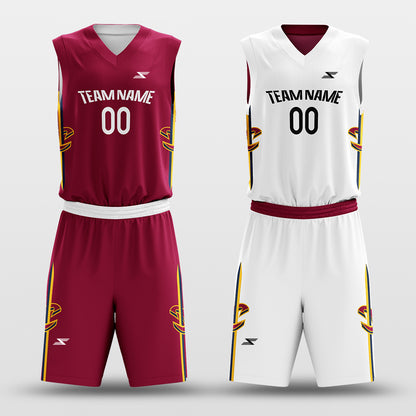 Classic55 - Customized Reversible Sublimated Basketball Set