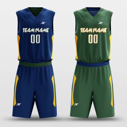 Classic54 - Customized Reversible Sublimated Basketball Set