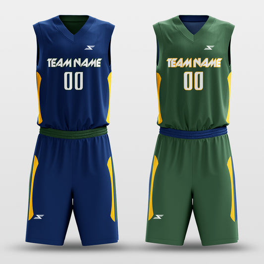 Classic54 - Customized Reversible Sublimated Basketball Set
