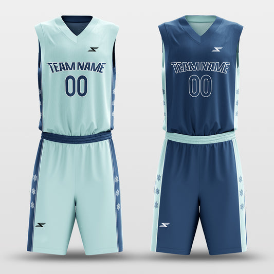 Snowflake - Customized Reversible Sublimated Basketball Set
